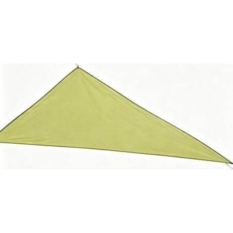 Voile d'ombrage triangulaire verte 3×3×3m anti-UV pour patio jardin cour terrasse pelouse et activités extérieures (1/4)