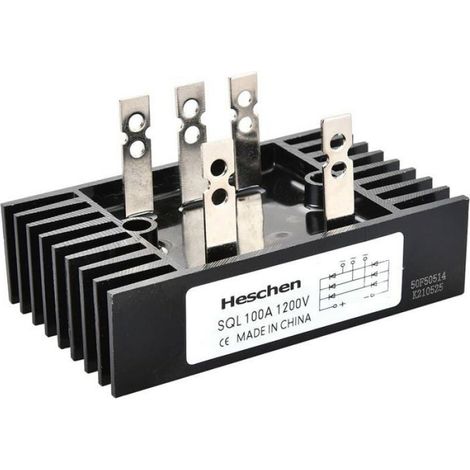 SQL-100A Module de diode de redresseur de pont triphasé 100A 5 bornes (1/4)