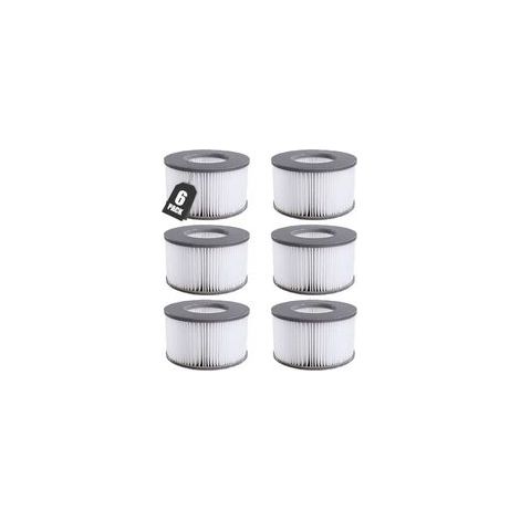 Filtre Spa Lite pour Mspa, 6 pcs Filtre pour Whirlpool MSpa à Partir de 2020, Filtre pour Mspa Lite, Cartouche de Filtre à Eau pour Piscines Gonflables, Bains à Remous et Spas (1/5)