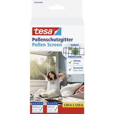 Mosquitera TESA para ventana, con velcro, antipolen, antialérgica, 1,3 x 1,5 m.