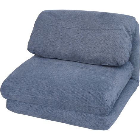 [NEUWERTIG] Schlafsessel HHG-515, Schlafsofa Funktionssessel Klappsessel Relaxsessel, Stoff/Textil hellblau