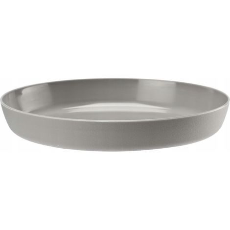 Grauer Kunststoff-Blumentopfuntersetzer Azalee 13 cm