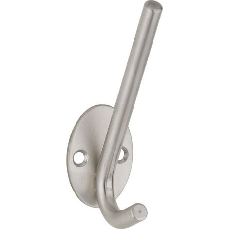 Patère crochet, inox, H.102mm, satin - (1/3)