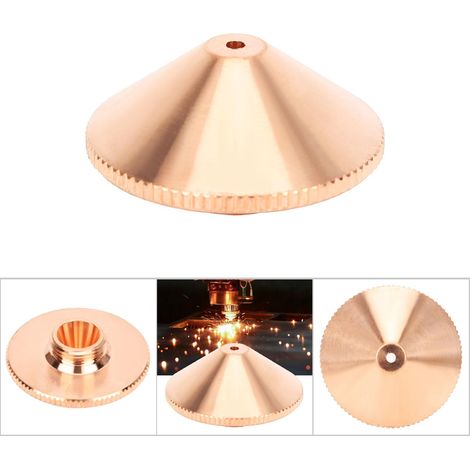 Buse laser simple couche en laiton pour machine de découpe CO2/fibre, diamètre 1.8mm - Pièce détachée (1/5)