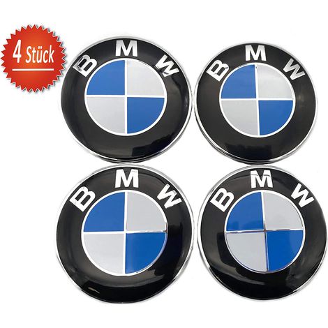 copricerchi BMW da 68 mm per cerchi in alluminio, copricerchi da 68 mm, copricerchi 36136783536, 4 pezzi compatibili con BMW Serie 1, Serie 2, Serie 3, Serie 4, Serie 5, Serie 6, Serie 7, Serie 8, X1,