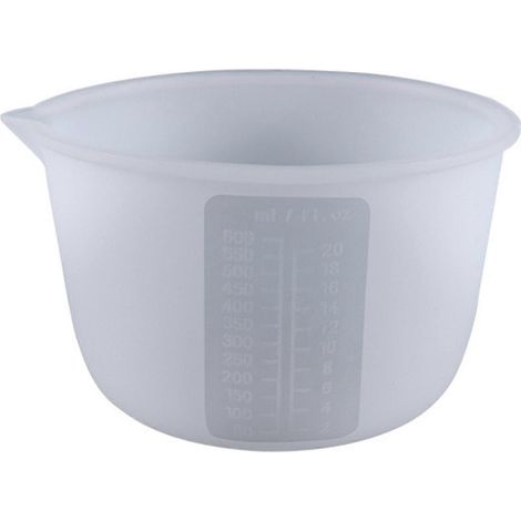 Flexibler, graduierter Silikon-Messbecher für Epoxidharz, 600 ml