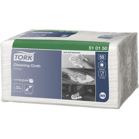 Tork 510150 – Mehrzweck-Reinigungstuch aus Vliesstoff, Preis pro Packung