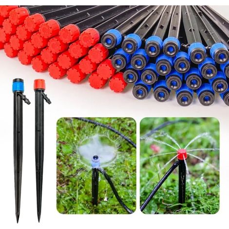 Lot de 60 goutteurs en forme d'éventail pour tuyau d'irrigation goutte à goutte de 6,35 mm (1/4") - Système d'arrosage automatique de jardin (1/5)