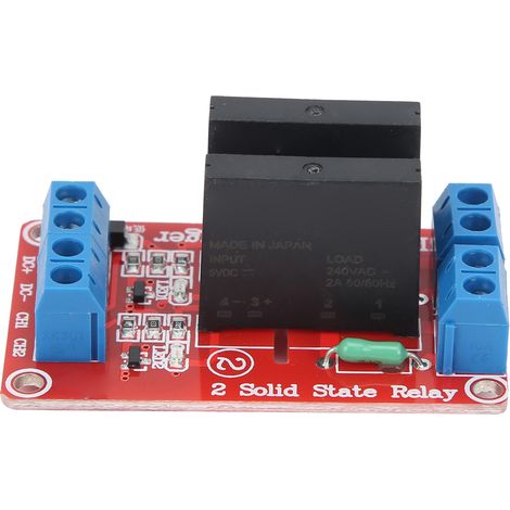 Module SSR 2 Canaux avec Fusible, Alimentation Électrique 240V/2A pour Projets DIY (1/5)