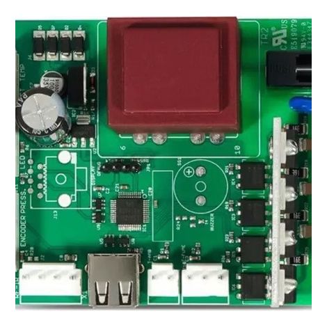 The SRV7077-050 circuit control board is compatible with PelPro PP130 Pleasant Hearth PH50PS.