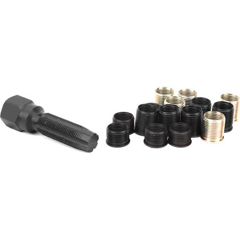 Outil de réparation de filetage de bougie M14x1,25, taraud, kit de filetage portable en acier au carbone (1/5)