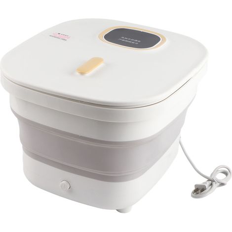 Bain de pieds pliable Bassine de pédiluve avec 10 rouleaux de massage, maintien de la température constante, interrupteur mécanique manuel. (1/5)