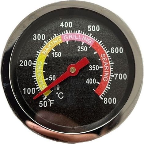 Thermomètre de barbecue en acier inoxydable avec précision 10-400°C (1/4)