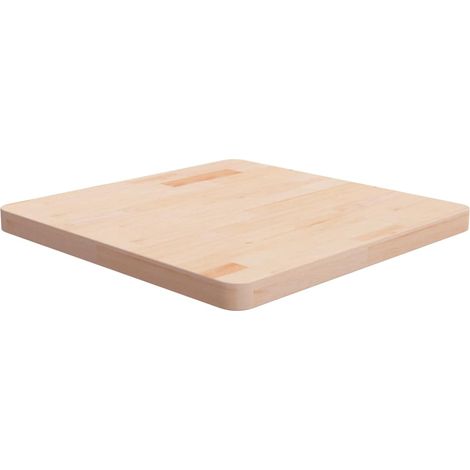Tablero de mesa cuadrada madera de roble sin tratar 60x60x4 cm vidaXL