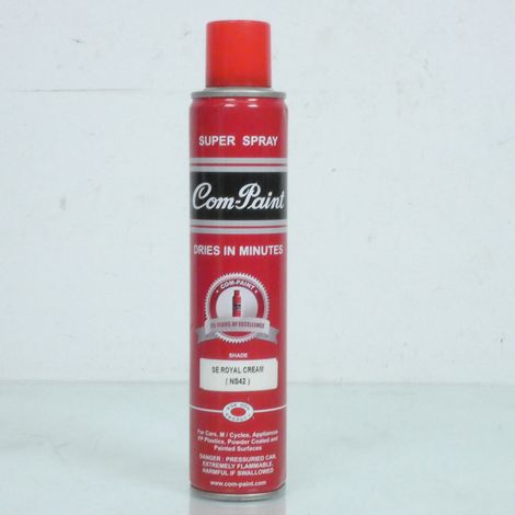 com-paint Lackspray für zwei Räder se royal cream (ns42) neu