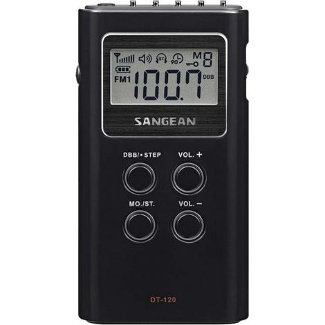 Sangean dt-120 nero radio portatile am/fm 15 preselezioni (1/3)