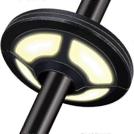 Cette lampe de parasol d'extérieur est équipée de 36 LED rechargeables, offrant une lumière blanche chaude à double luminosité, idéale pour le camping, les barbecues et une utilisation sur terrasse. (1/5)