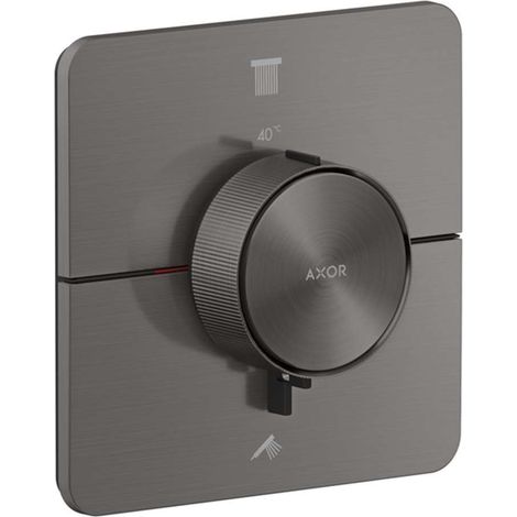 Axor ShowerSelect ID - Miscelatore termostatico ad incasso per 2 utenze, cromo nero spazzolato 36754340 (1/2)