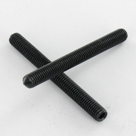 Vis métaux Sans tête six pans creux (sthc) Clé de 2.5 HC2.5 M5X20 Bout pointeau Acier zingué noir-200 pièces