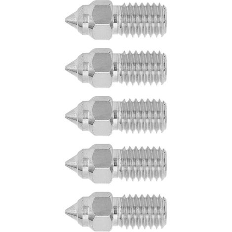 Lot de 5 buses d'extrusion haute vitesse 1,75 mm M6 pour imprimante 3D Creality Ender 5 S1 0,8 mm (1/5)
