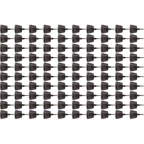 Lot de 100 paniers à engrais en plastique avec couvercle, pour plantes succulentes, orchidées et bonsaïs. Grand format. (1/5)