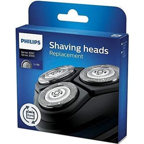 Têtes de rasoir - Philips - SH30/50 - Lot de 3 - Compatible Séries 1000 et 3000 - Rasage à sec (1/5)