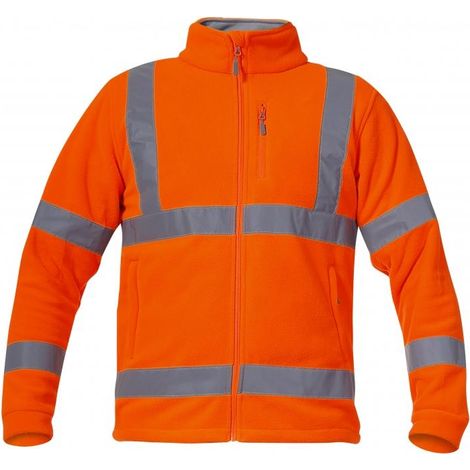 Felpa in pile arancione ad alta visibilità, "2XL", CE, lahti (1/2)