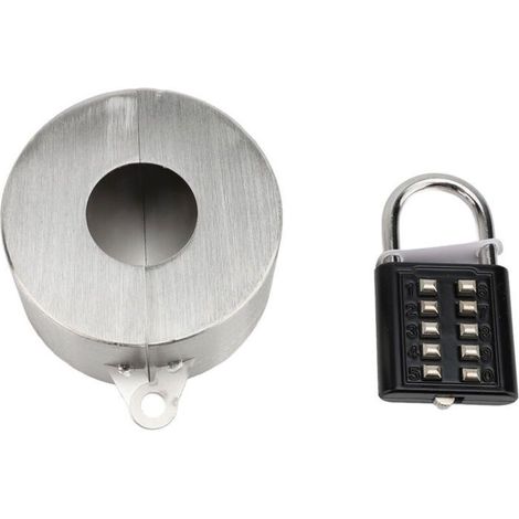 Verrou de robinet extérieur en acier inoxydable, dispositif de sécurité pour robinet de jardin. (1/2)