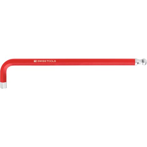 PB Swiss Tools Sechskant-Winkelschraubendreher, lang, pulverbeschichtet, 6 mm