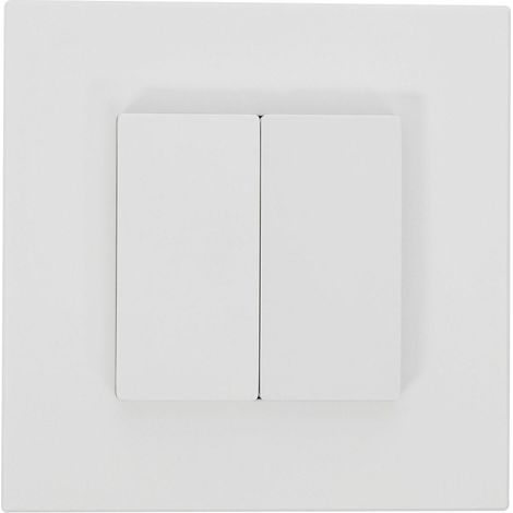 Módulo Tapa Ciega Doble con Marco PC Modern Blanco