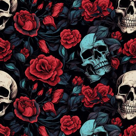 Tela decorativa para exteriores Oxford - Motivo de calavera I DX4714 (1/5)