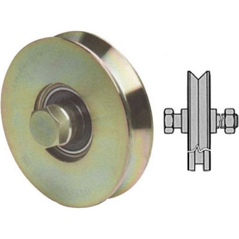 Ruota Cancelli Gola V 200 305 Fc