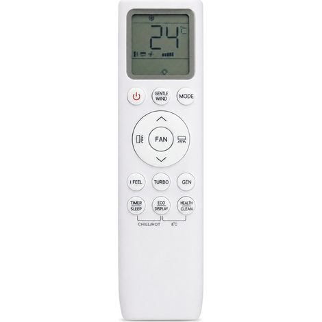 Klimaanlagen-Fernbedienung kompatibel mit TCL 002383, hintergrundbeleuchtet, Tasten auf Englisch (1/5)
