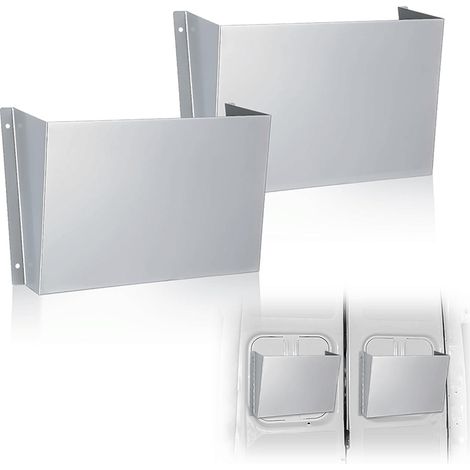 Lot de 2 supports de rangement pour camion-caisse – Étagère murale et porte-documents pour cloisons de sécurité de véhicule (1/5)