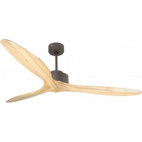 Modulo de KlassFan - Super destratificateur et ventilateur DC 166 cm Chocolat pales bois clair sans Lumière  30 à 60 m²