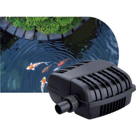 AQPOND Flux Pompa per Laghetto e Fontane da Giardino – Pompa Sommergibile ad Alta Portata per Cascate, Ruscelli e Filtri Laghetto – Design Compatto con Cavo Lungo 5 metri 3000lt/h (1/5)