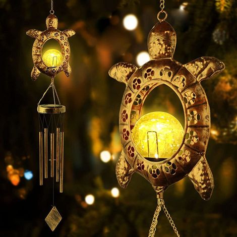 Carillons éoliens en forme de tortue, décoration de jardin pour la pelouse et le jardin extérieur