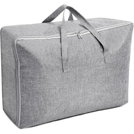 BUNTHAUS Grand Sac de Rangement 105L, Rangement Sous Lit Pliable Closet Organizer Sac de Rangement pour Couette Imperméable avec Poignées Renforcées pour Édredons Couvertures Oreillers Vestes (1/4)