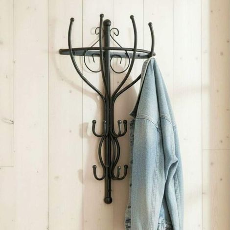 Garderobe Kleiderständer Vienno Halbrund 66 cm Wandgarderobe Kleiderhaken Haken