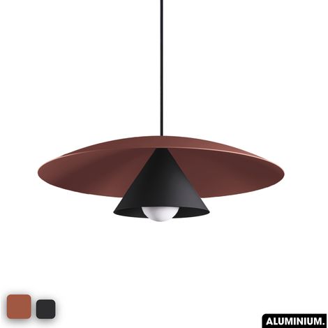 Lampe de suspension - OLEMI TERRE ROUGE - NOIR (1/3)