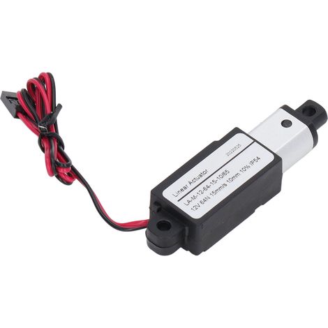 Actionneur linéaire miniature électrique en aluminium ABS, alimentation en courant continu, mini-actionneur de mouvement pour machines agricoles, 12 V, 10 mm, 0,4 pouce (1/5)