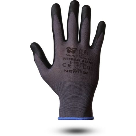 Guanti da lavoro Neri Nitran Plus - 8 (M) - Black / Gray