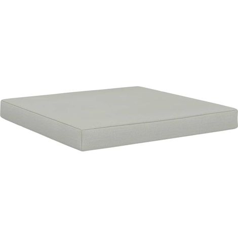 Coussin de plancher de palette 60x61,5x6 cm Beige Tissu vidaXL (1/4)