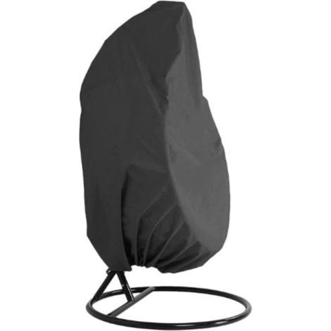 Housse de fauteuil suspendu en forme d'œuf, fabriquée en tissu Oxford 210D, adaptée aux fauteuils suspendus en forme d'œuf avec cadre, imperméable, coupe-vent et résistante aux UV (taille : 190 x 115 (1/5)