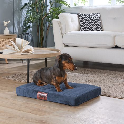 Paws for Slumber Orthopedic Pet Bed, Navy, Small