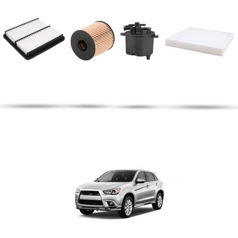 Kit tagliando 4 filtri compatibile con Mitsubishi Outlander II 2.2 Di-D (CWW) 115kw dal 2007 (1/5)