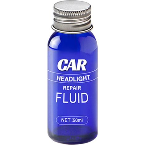 Liquide de réparation pour phares de voiture (50 ml) : répare les rayures, le jaunissement et l’oxydation, et restaure l’aspect terni.