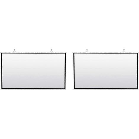 Écran de projection portable 2X compatible avec le home cinéma et l'extérieur, haute définition, blanc, pliable, infroissable, 60 pouces FDQ (1/5)