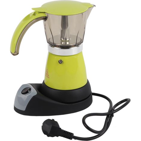 Cafetière électrique Moka 300 ml verte (1/5)