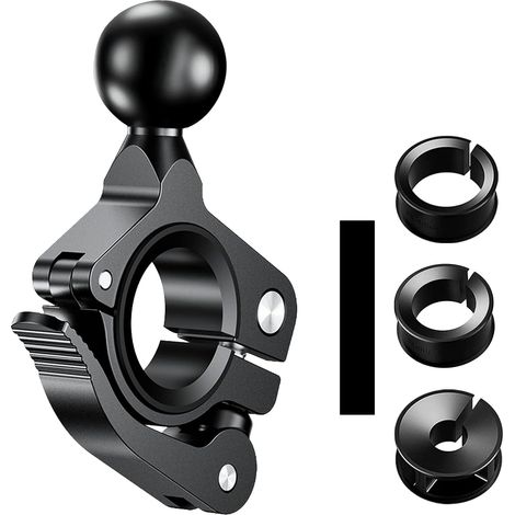 1 Support Guidon à Bille, Alliage Aluminium, Tête 25 mm, Anti-vibration, pour Moto, Vélo, Scooter (1/5)